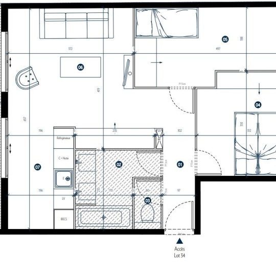  Annonces ST DENIS : Appartement | PARIS (75019) | 52 m2 | 502 600 &euro; 
