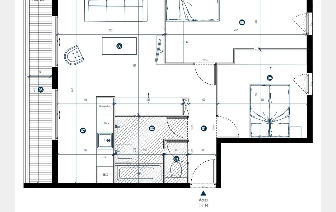 Annonces ST DENIS : Appartement | PARIS (75019) | 52 m2 | 502 600 &euro; 